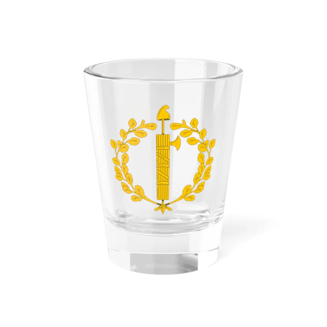 Emblem of the Parthenopean Republic (Italy) (Coat of Arms) Shot Glass 1.5oz 1.5oz - Go Mug Yourself