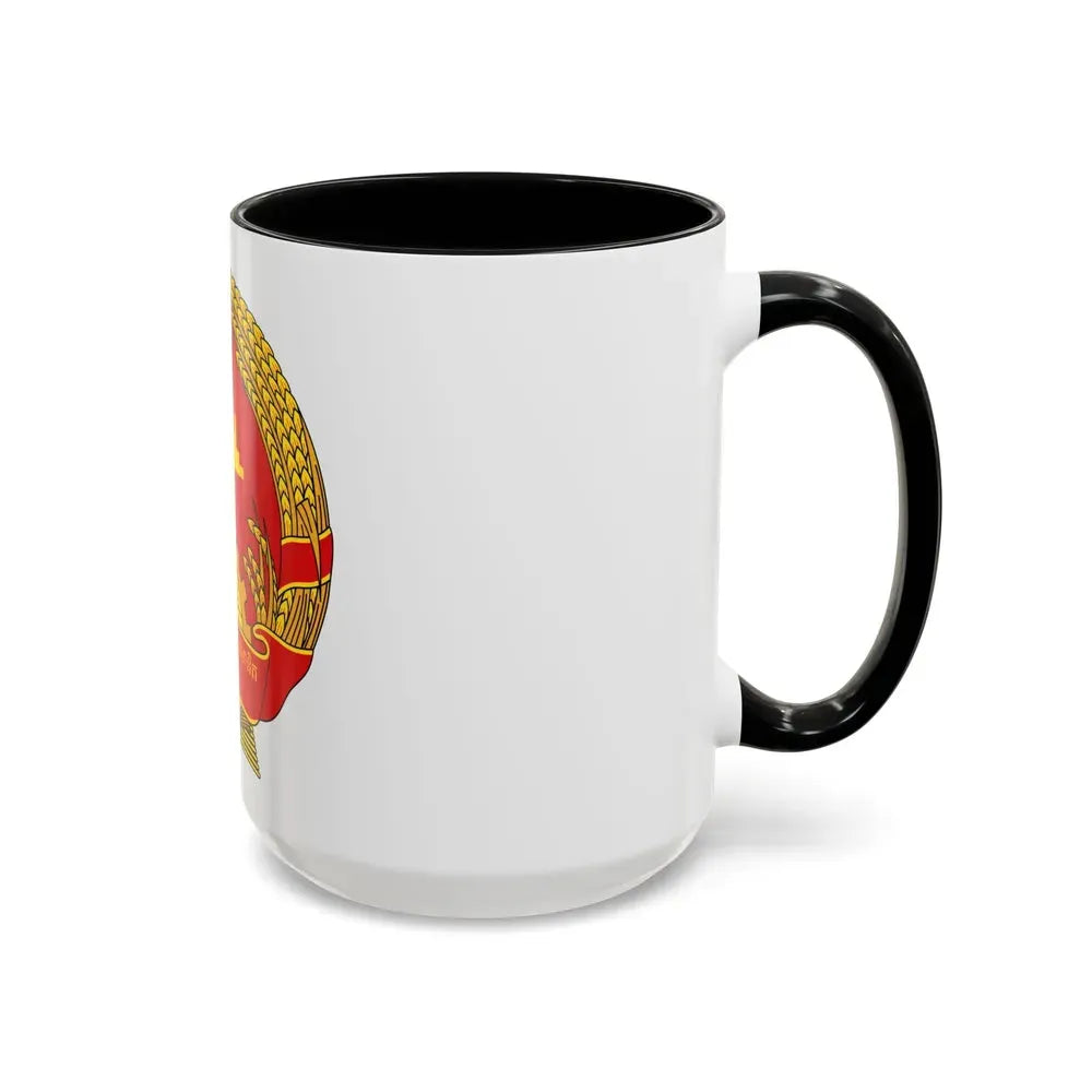 Emblem of the People's Republic of Kampuchea (1981-1989) - Accent Coffee Mug - Go Mug Yourself