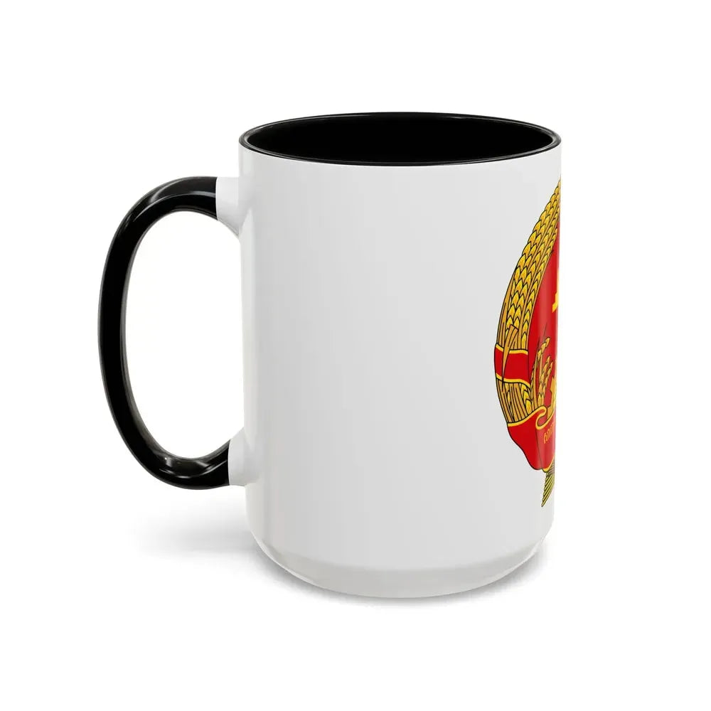 Emblem of the People's Republic of Kampuchea (1981-1989) - Accent Coffee Mug - Go Mug Yourself
