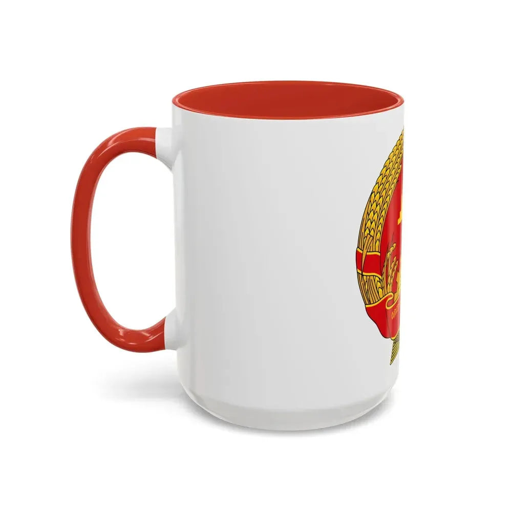 Emblem of the People's Republic of Kampuchea (1981-1989) - Accent Coffee Mug - Go Mug Yourself