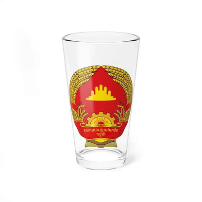 Emblem of the People's Republic of Kampuchea (1981-1989) - Pint Glass 16oz 16oz - Go Mug Yourself