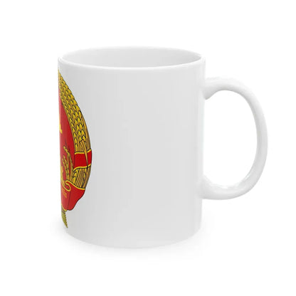 Emblem of the People's Republic of Kampuchea (1981-1989) - White Coffee Mug - Go Mug Yourself