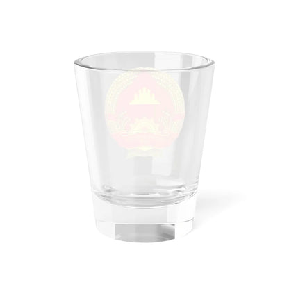 Emblem of the Peoples Republic of Kampuchea 1981-1989 (Cambodia) (Coat of Arms) Shot Glass 1.5oz - Go Mug Yourself