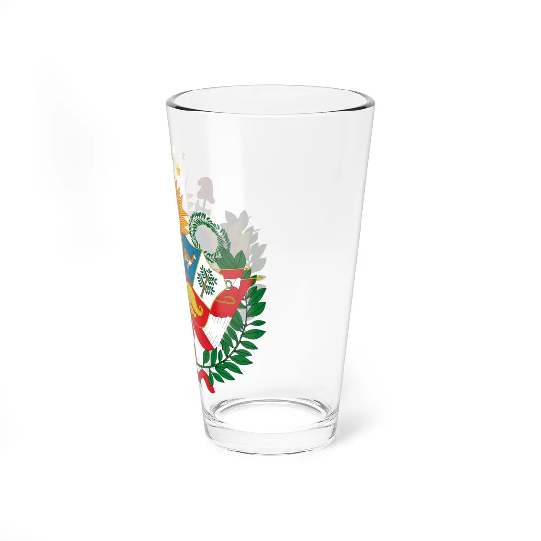 Emblem of the Peru-Bolivian Confederation (Peru) (Coat of Arms) Pint Glass 16oz - Go Mug Yourself