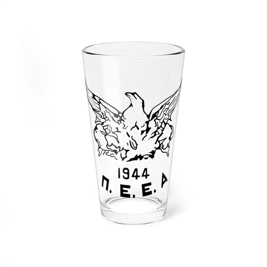 Emblem of the Political Committee of National Liberation (Greece) (Coat of Arms) Pint Glass 16oz 16oz - Go Mug Yourself