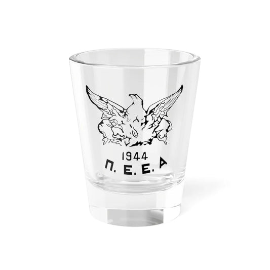 Emblem of the Political Committee of National Liberation (Greece) (Coat of Arms) Shot Glass 1.5oz 1.5oz - Go Mug Yourself