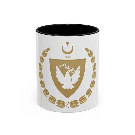 Emblem of the Presidency of the Turkish Republic of Northern Cyprus - Accent Coffee Mug 11oz Black - Go Mug Yourself