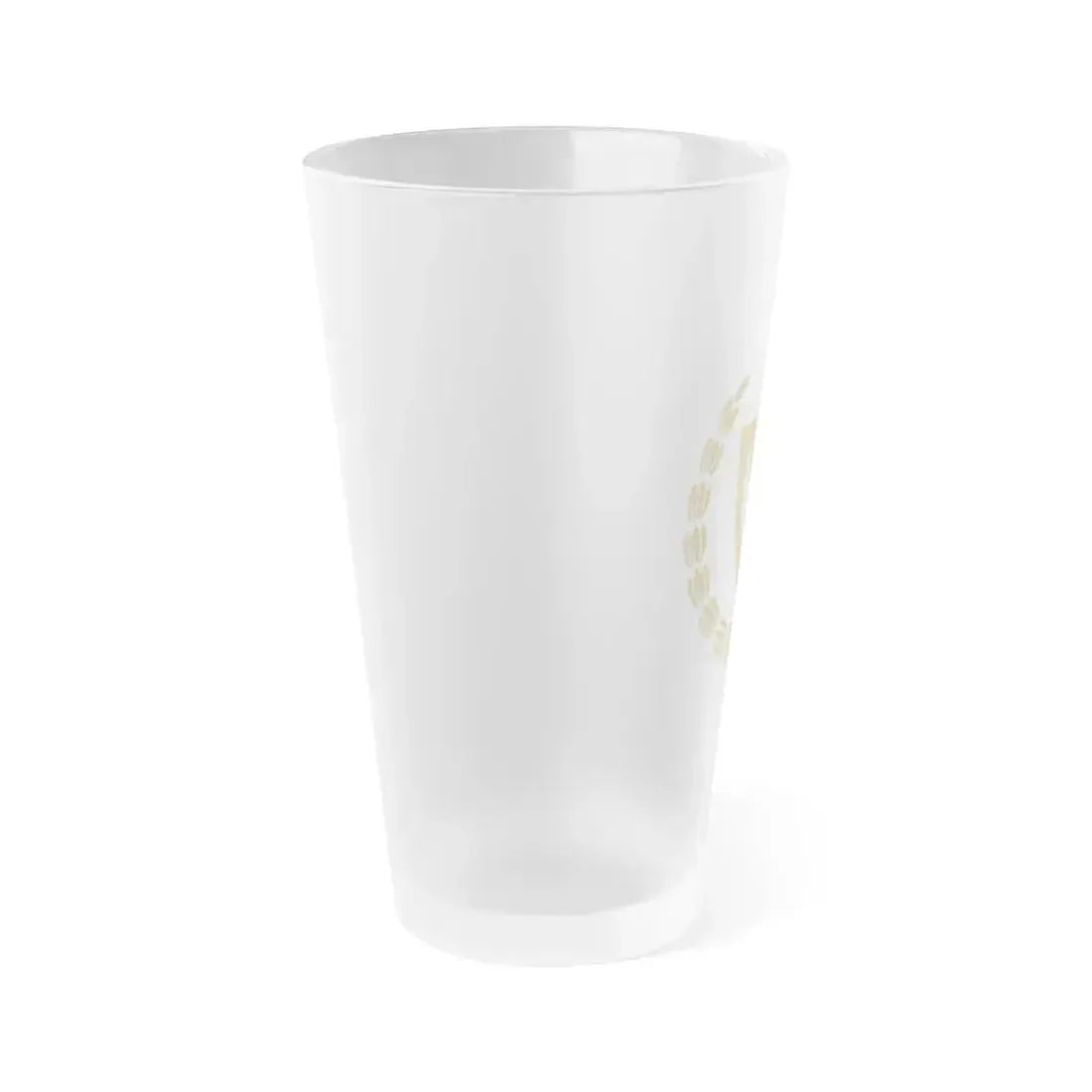 Emblem of the Presidency of the Turkish Republic of Northern Cyprus - Frosted Pint Glass 16oz - Go Mug Yourself