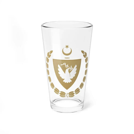 Emblem of the Presidency of the Turkish Republic of Northern Cyprus - Pint Glass 16oz 16oz - Go Mug Yourself
