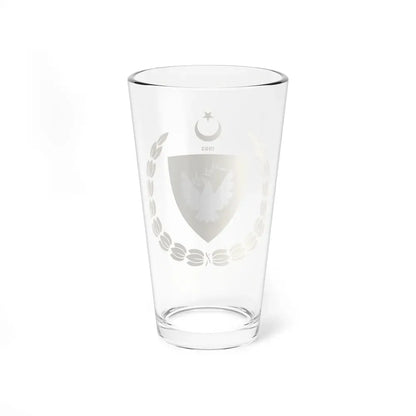 Emblem of the Presidency of the Turkish Republic of Northern Cyprus - Pint Glass 16oz - Go Mug Yourself