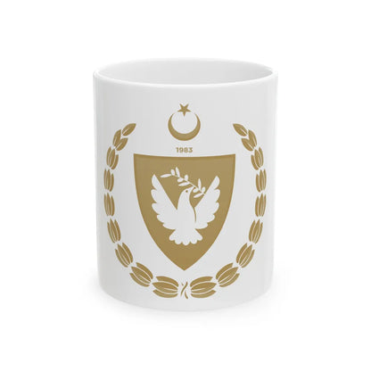 Emblem of the Presidency of the Turkish Republic of Northern Cyprus - White Coffee Mug-11oz-Go Mug Yourself