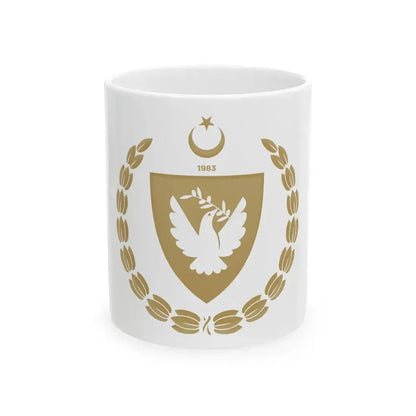 Emblem of the Presidency of the Turkish Republic of Northern Cyprus - White Coffee Mug 11oz - Go Mug Yourself