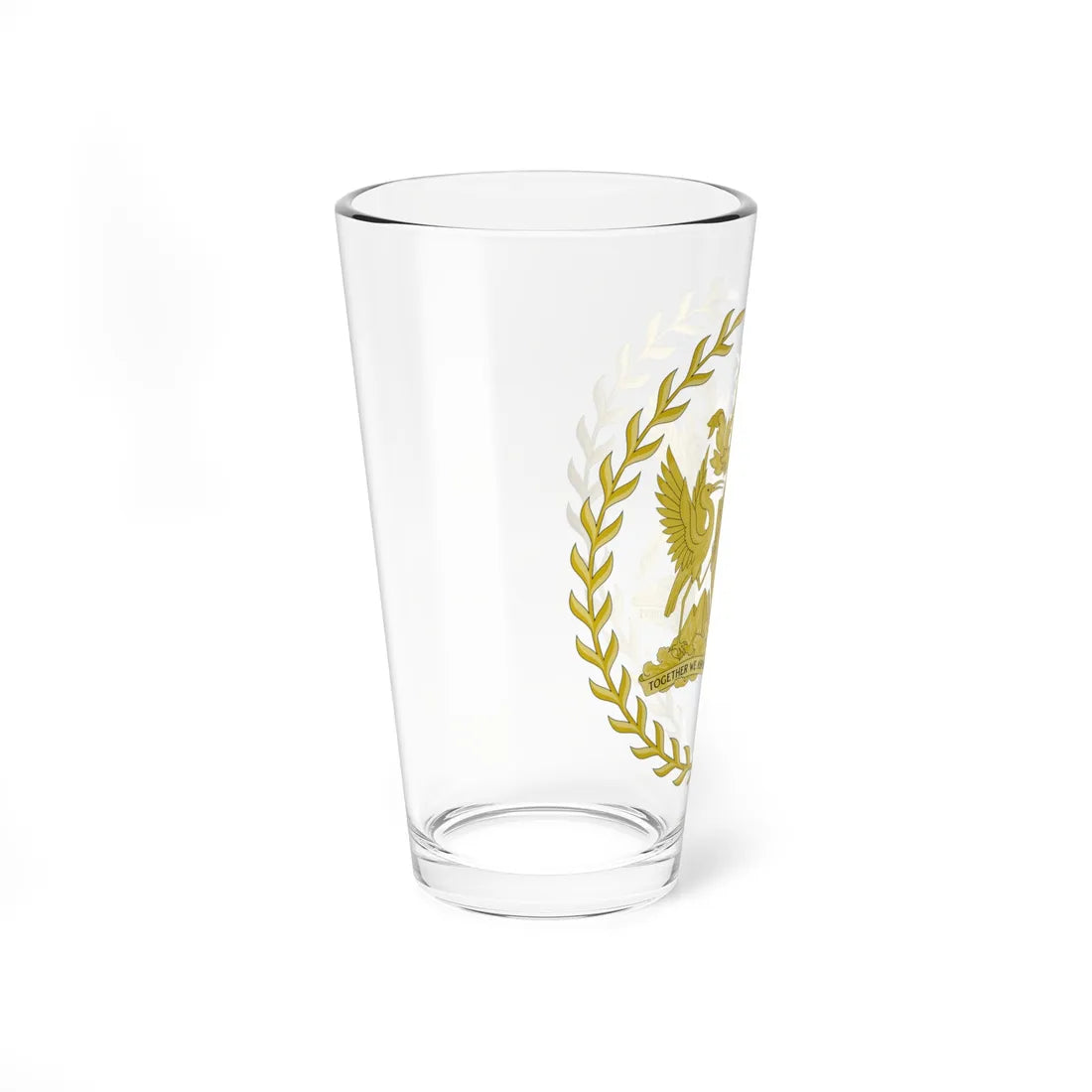 Emblem of the President of Trinidad and Tobago (Trinidad and Tobago) (Coat of Arms) Pint Glass 16oz - Go Mug Yourself