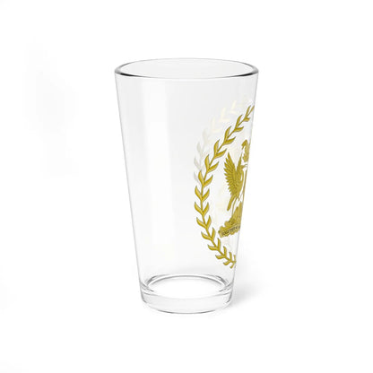 Emblem of the President of Trinidad and Tobago (Trinidad and Tobago) (Coat of Arms) Pint Glass 16oz - Go Mug Yourself