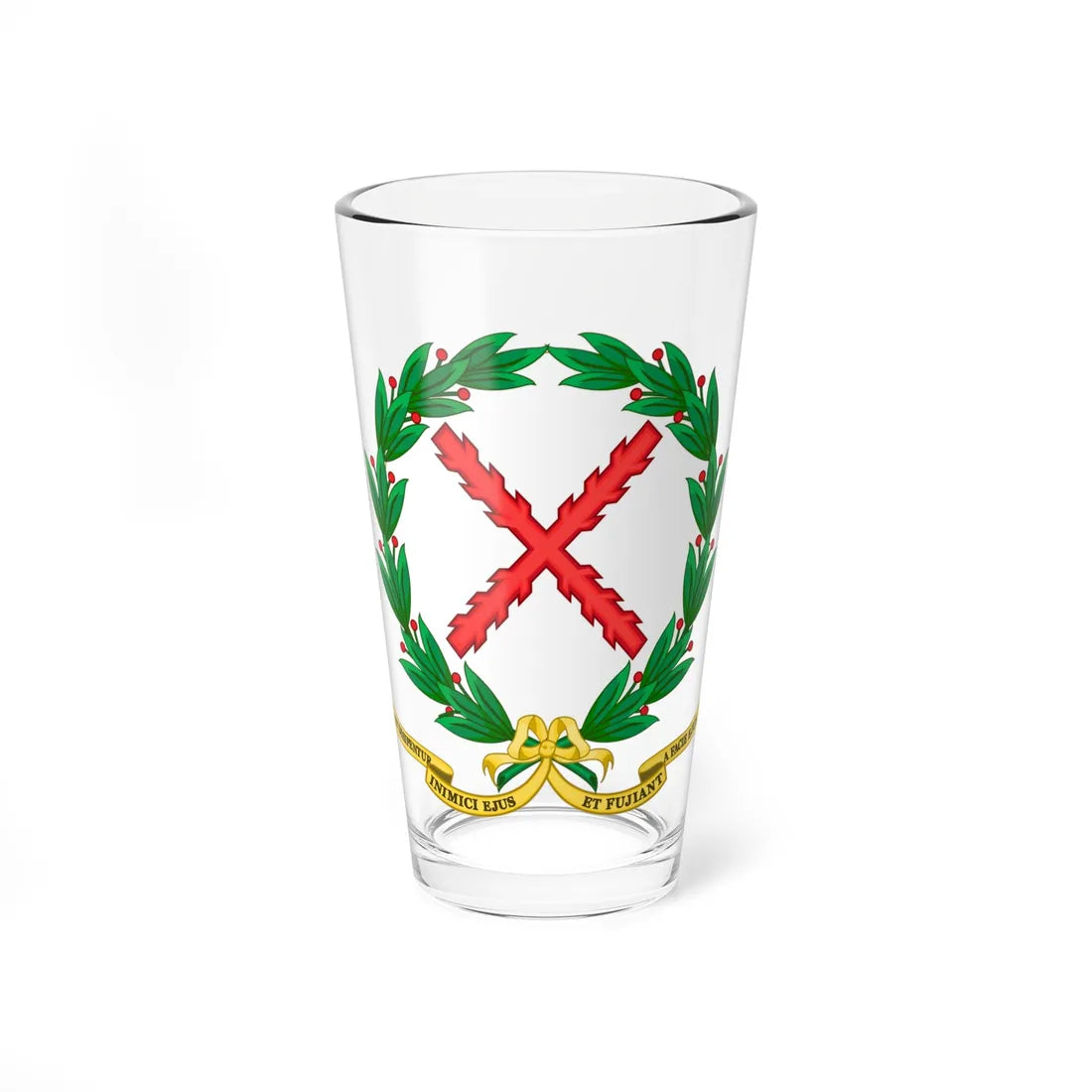 Emblem of the Regiment Farnesio (Spain) (Coat of Arms) Pint Glass 16oz 16oz - Go Mug Yourself