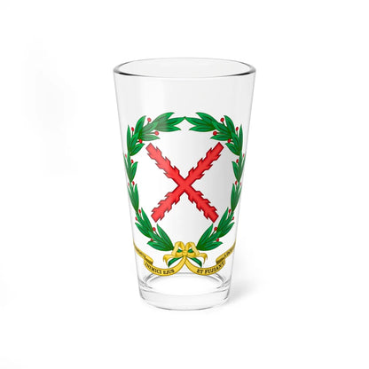 Emblem of the Regiment Farnesio (Spain) (Coat of Arms) Pint Glass 16oz 16oz - Go Mug Yourself