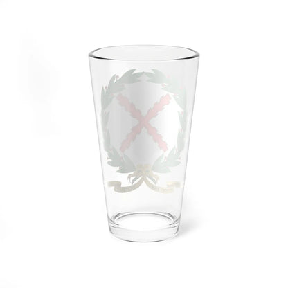 Emblem of the Regiment Farnesio (Spain) (Coat of Arms) Pint Glass 16oz - Go Mug Yourself