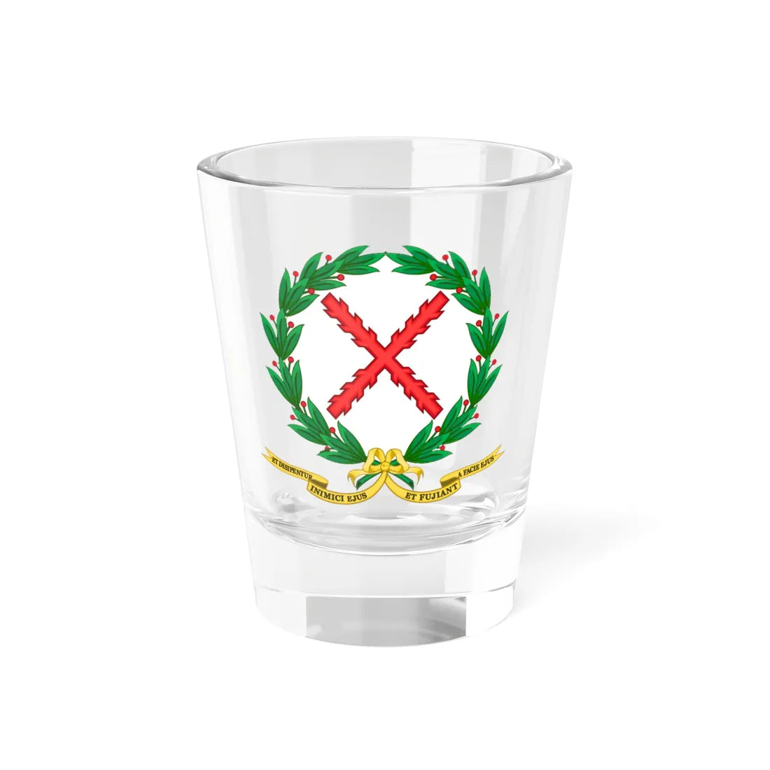 Emblem of the Regiment Farnesio (Spain) (Coat of Arms) Shot Glass 1.5oz 1.5oz - Go Mug Yourself