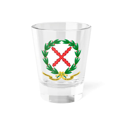 Emblem of the Regiment Farnesio (Spain) (Coat of Arms) Shot Glass 1.5oz 1.5oz - Go Mug Yourself
