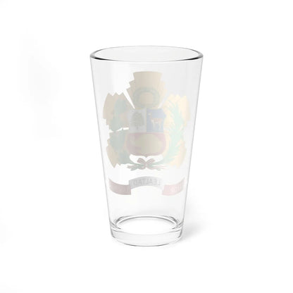 Emblem of the Republican Guard of Peru (Peru) (Coat of Arms) Pint Glass 16oz - Go Mug Yourself