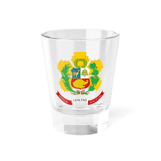 Emblem of the Republican Guard of Peru (Peru) (Coat of Arms) Shot Glass 1.5oz 1.5oz - Go Mug Yourself