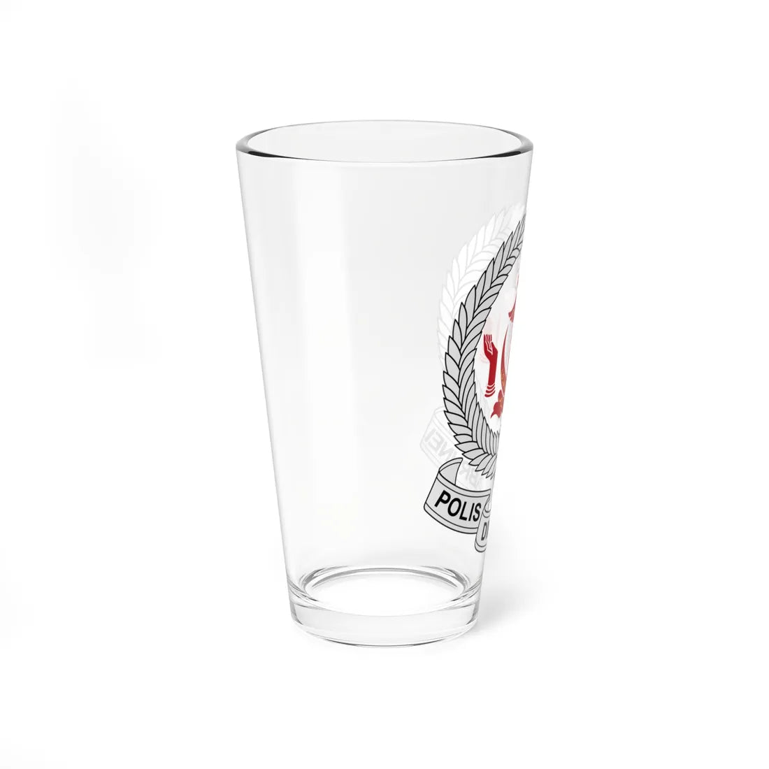 Emblem of the Royal Brunei Police Force (Brunei) (Coat of Arms) Pint Glass 16oz - Go Mug Yourself
