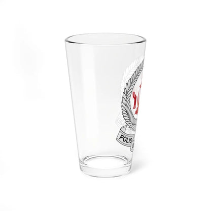 Emblem of the Royal Brunei Police Force (Brunei) (Coat of Arms) Pint Glass 16oz - Go Mug Yourself