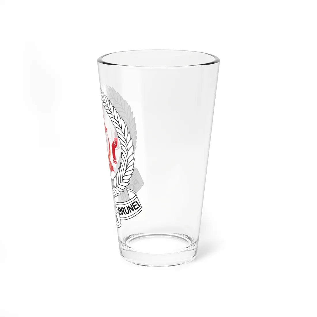 Emblem of the Royal Brunei Police Force (Brunei) (Coat of Arms) Pint Glass 16oz - Go Mug Yourself