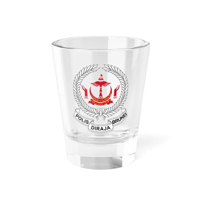 Emblem of the Royal Brunei Police Force (Brunei) (Coat of Arms) Shot Glass 1.5oz 1.5oz - Go Mug Yourself