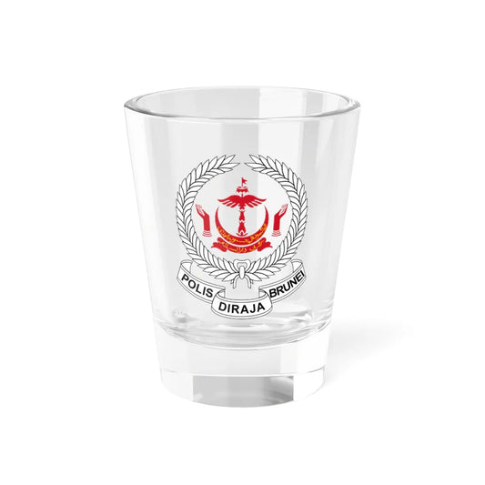 Emblem of the Royal Brunei Police Force (Brunei) (Coat of Arms) Shot Glass 1.5oz 1.5oz - Go Mug Yourself