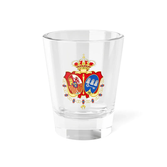 Emblem of the Royal Cavalry Armory of Havana (Costa Rica) (Coat of Arms) Shot Glass 1.5oz 1.5oz - Go Mug Yourself