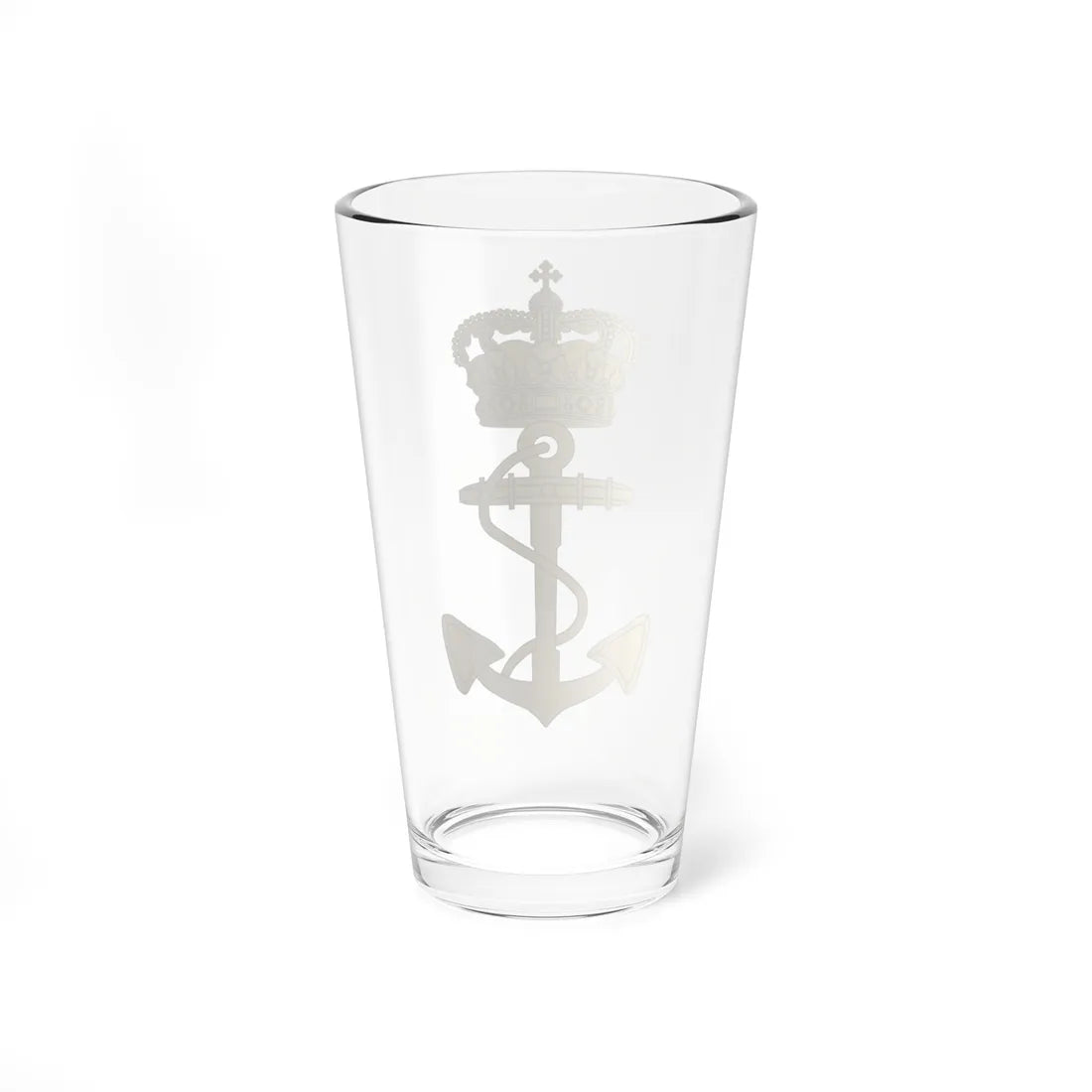 Emblem of the Royal Danish Navy (Denmark) (Coat of Arms) Pint Glass 16oz - Go Mug Yourself