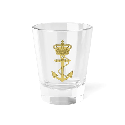 Emblem of the Royal Danish Navy (Denmark) (Coat of Arms) Shot Glass 1.5oz 1.5oz - Go Mug Yourself