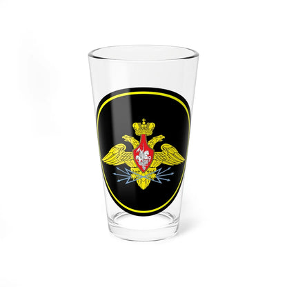 Emblem of the Russian military communications troop 1 (Russia) (Coat of Arms) Pint Glass 16oz 16oz - Go Mug Yourself