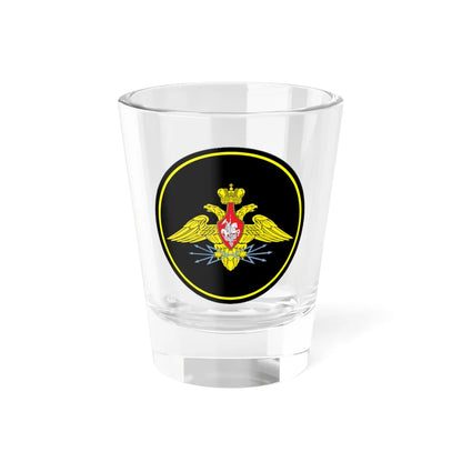 Emblem of the Russian military communications troop 1 (Russia) (Coat of Arms) Shot Glass 1.5oz 1.5oz - Go Mug Yourself
