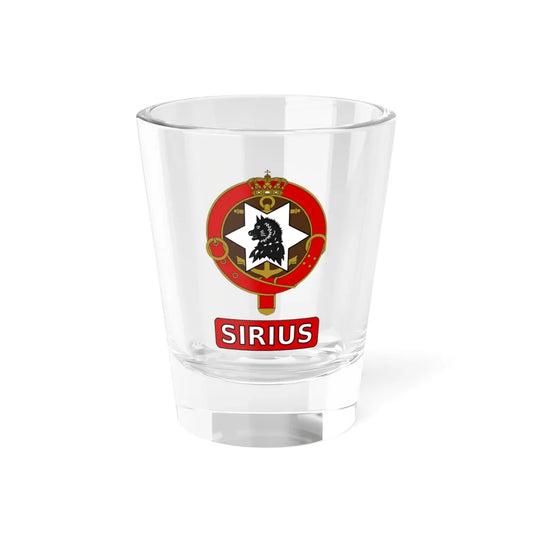 Emblem of the Sirius Dog Sled Patrol (Denmark) (Coat of Arms) Shot Glass 1.5oz 1.5oz - Go Mug Yourself