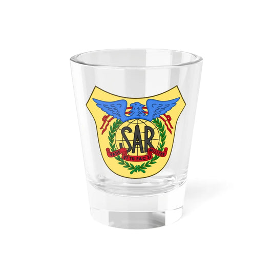 Emblem of the Spanish Air Force Search and Rescue Services (Spain) (Coat of Arms) Shot Glass 1.5oz 1.5oz - Go Mug Yourself