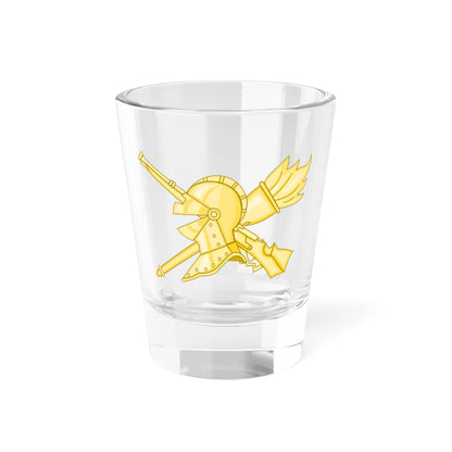 Emblem of the Spanish Army Logistics Units (Spain) (Coat of Arms) Shot Glass 1.5oz 1.5oz - Go Mug Yourself