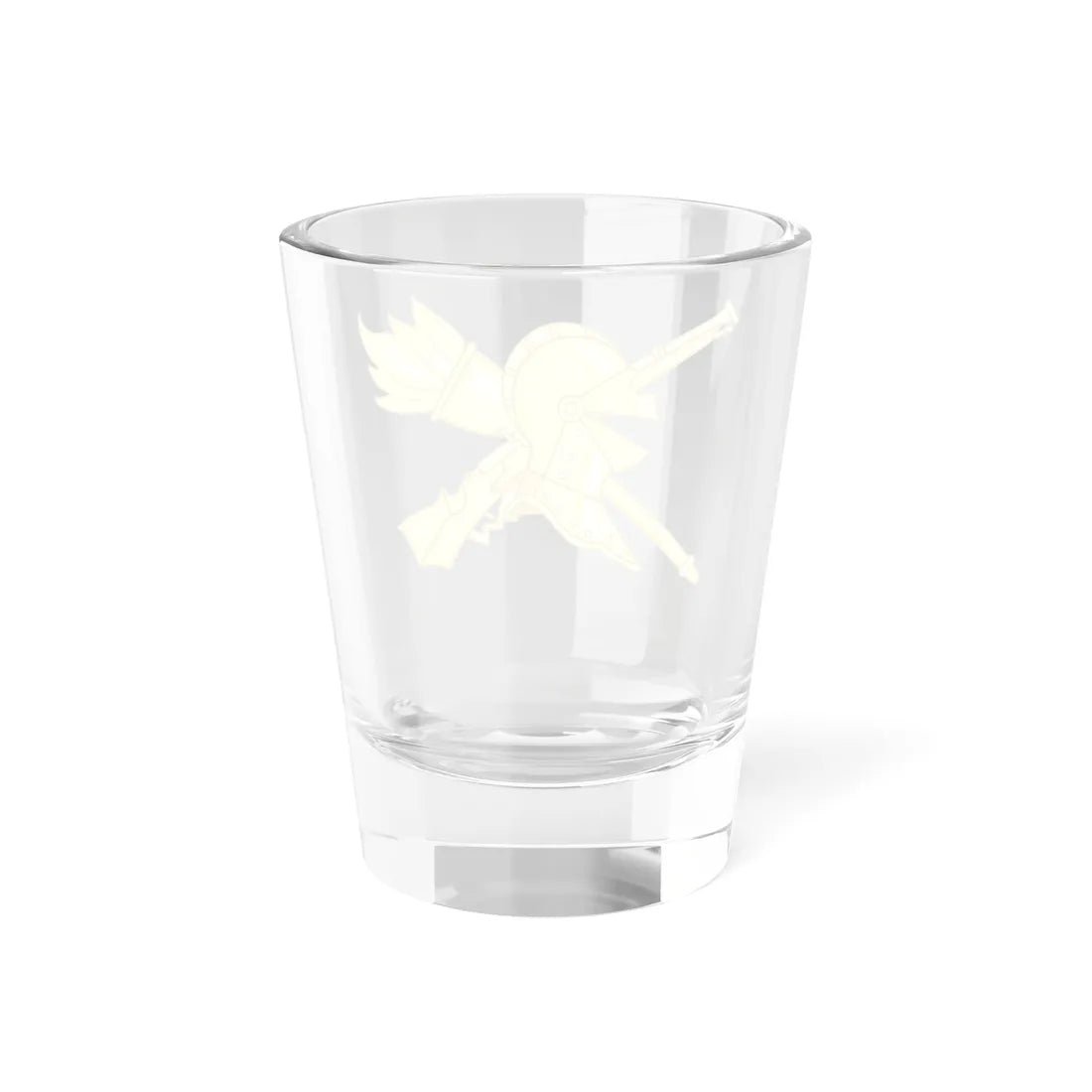 Emblem of the Spanish Army Logistics Units (Spain) (Coat of Arms) Shot Glass 1.5oz - Go Mug Yourself
