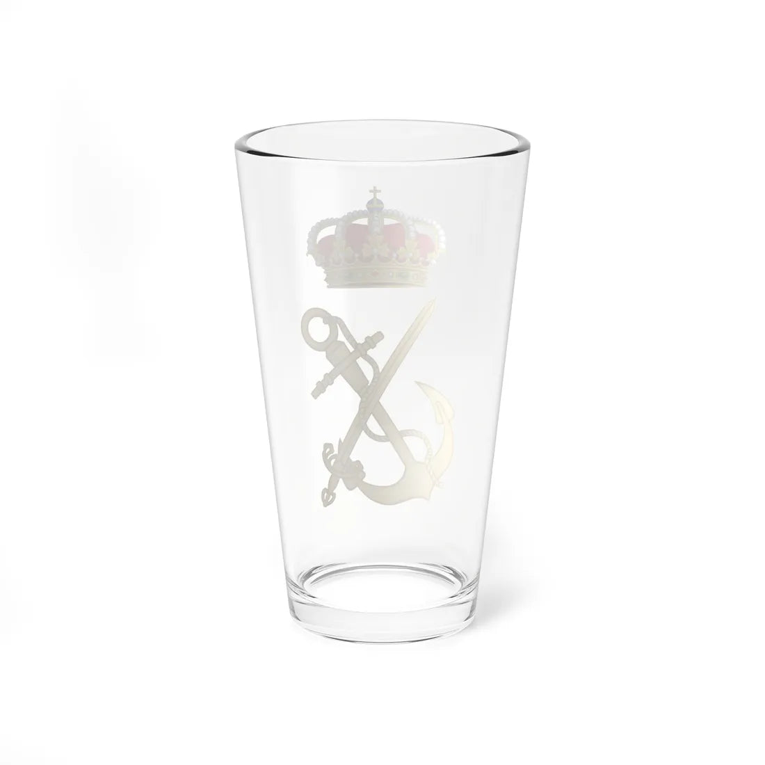 Emblem of the Spanish Army Sea Companies (Spain) (Coat of Arms) Pint Glass 16oz - Go Mug Yourself