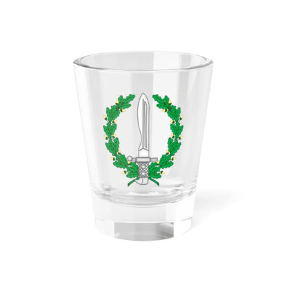 Emblem of the Spanish Army Special Operations Forces (Spain) (Coat of Arms) Shot Glass 1.5oz 1.5oz - Go Mug Yourself