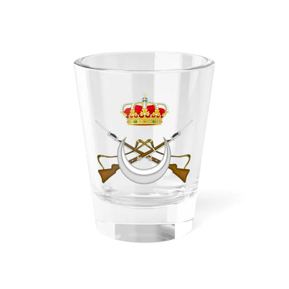 Emblem of the Spanish Indigenous Regular Forces (Spain) (Coat of Arms) Shot Glass 1.5oz 1.5oz - Go Mug Yourself