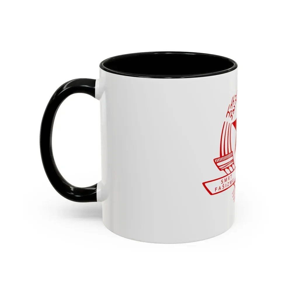 Emblem of the State Anti-fascist Council for the National Liberation of Croatia - Accent Coffee Mug - Go Mug Yourself