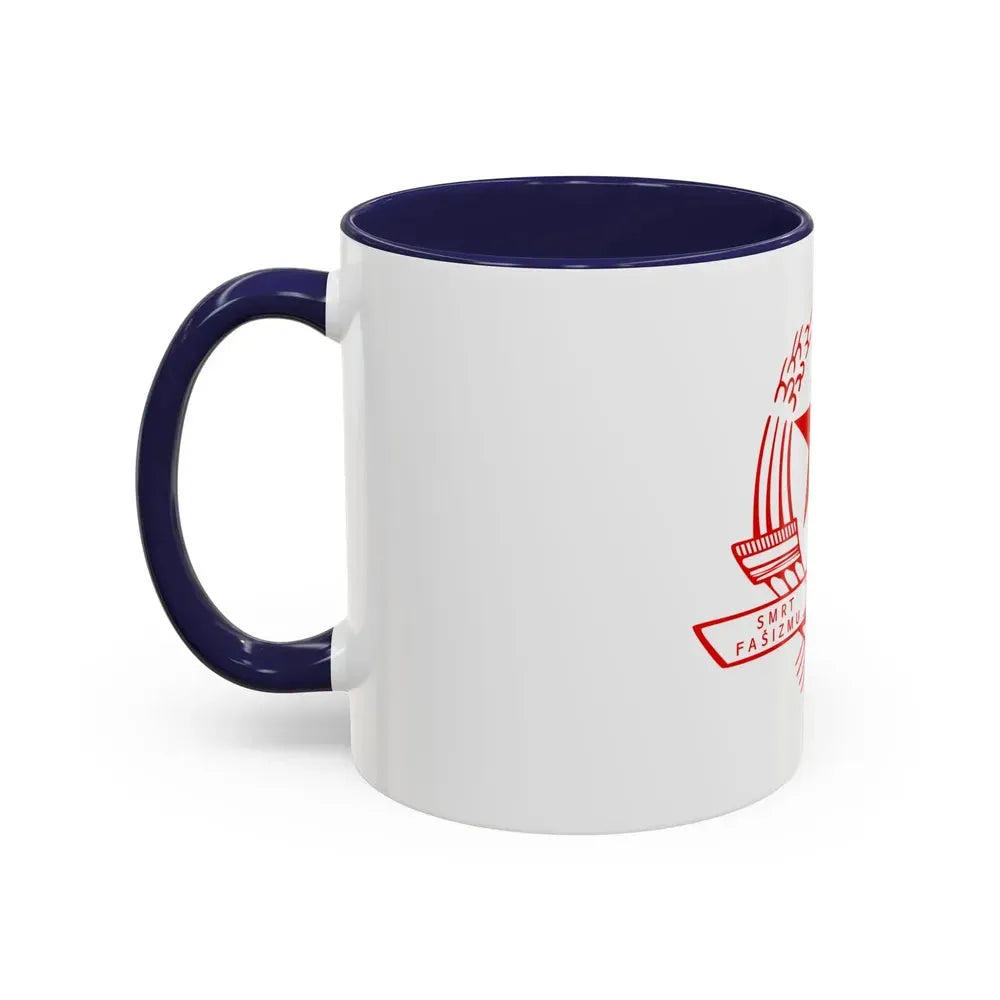 Emblem of the State Anti-fascist Council for the National Liberation of Croatia - Accent Coffee Mug - Go Mug Yourself