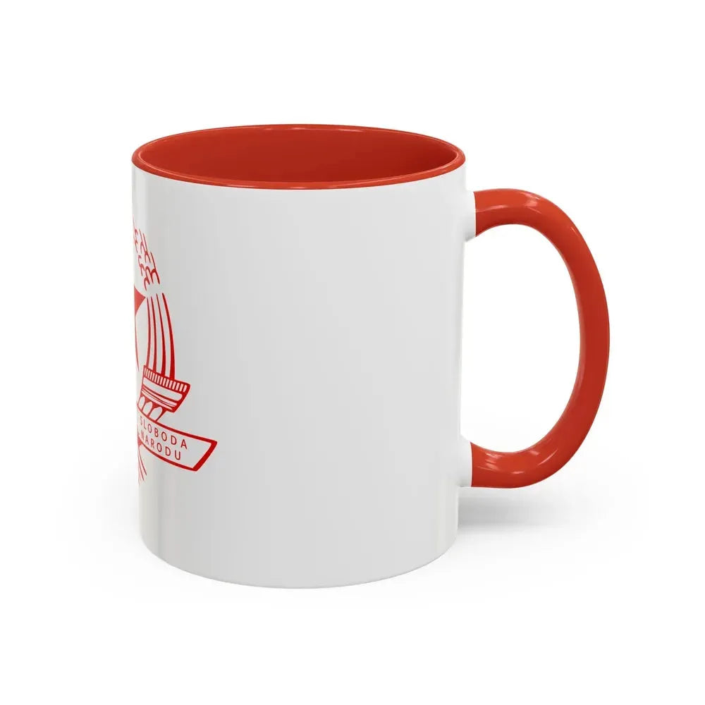 Emblem of the State Anti-fascist Council for the National Liberation of Croatia - Accent Coffee Mug - Go Mug Yourself