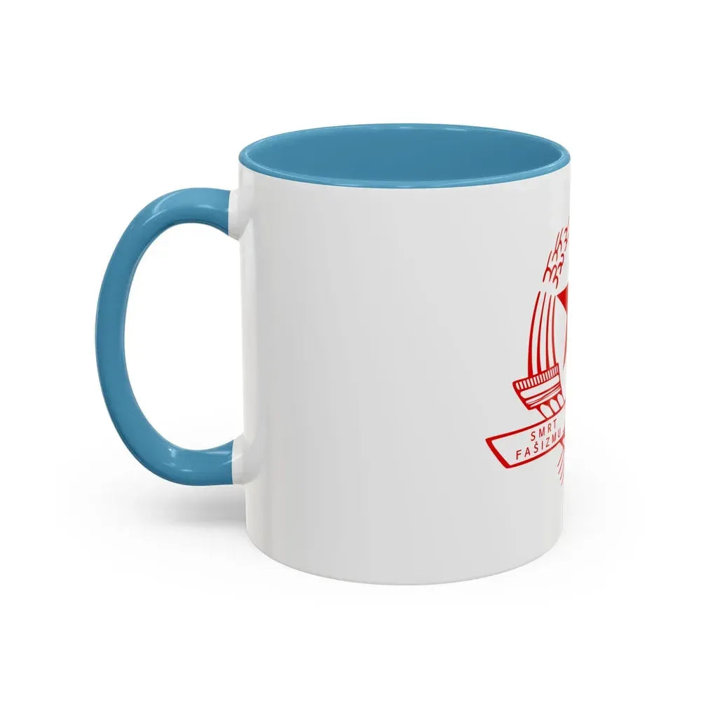 Emblem of the State Anti-fascist Council for the National Liberation of Croatia - Accent Coffee Mug - Go Mug Yourself