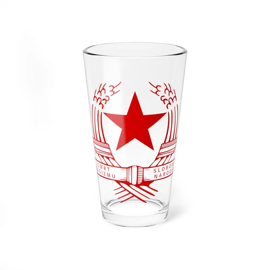 Emblem of the State Anti-fascist Council for the National Liberation of Croatia (Croatia) (Coat of Arms) Pint Glass 16oz 16oz - Go Mug Yourself