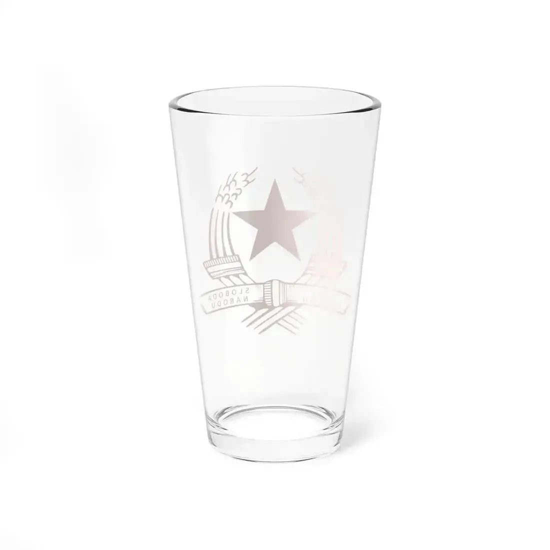 Emblem of the State Anti-fascist Council for the National Liberation of Croatia - Pint Glass 16oz - Go Mug Yourself