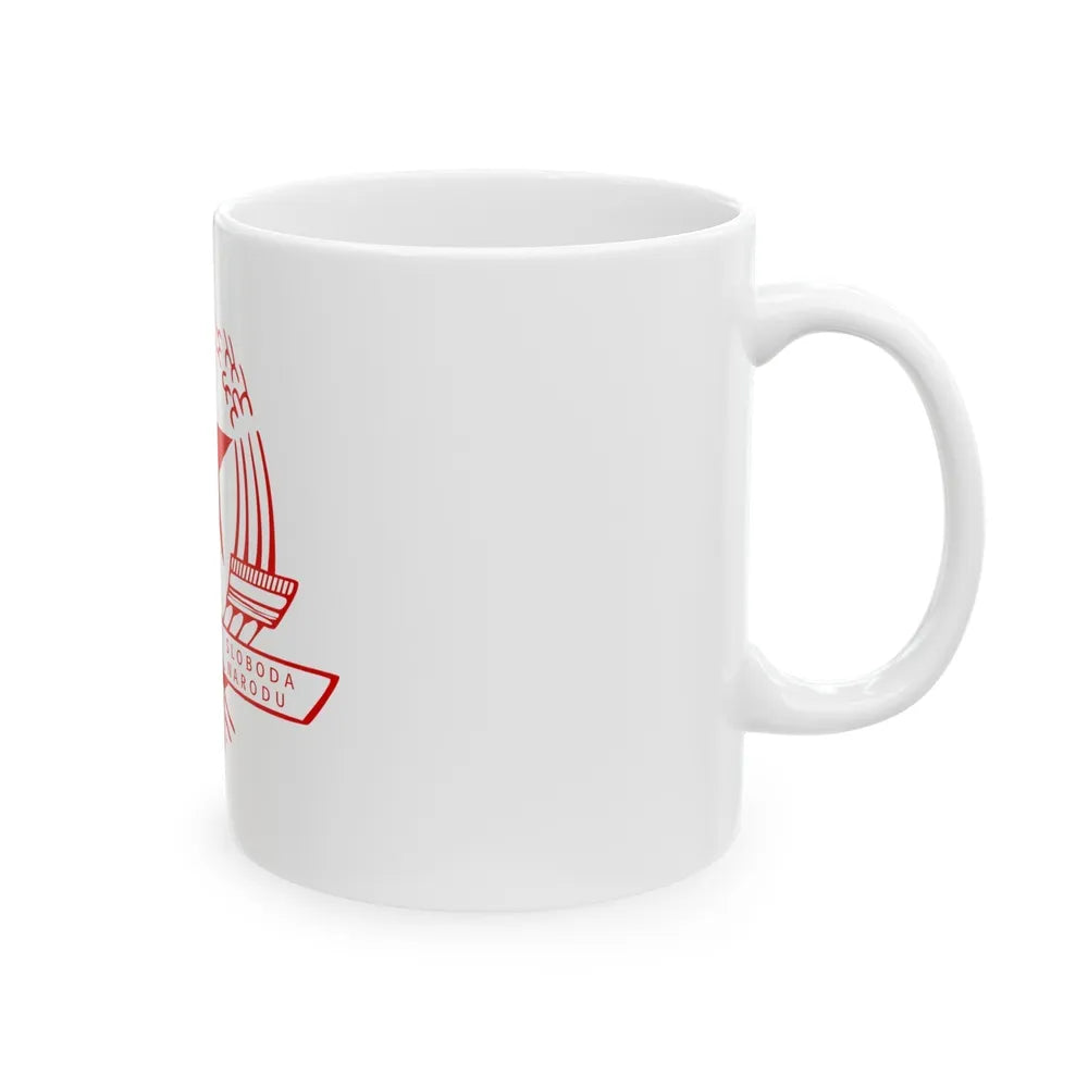 Emblem of the State Anti-fascist Council for the National Liberation of Croatia - White Coffee Mug-Go Mug Yourself