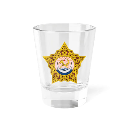 Emblem of the Transcaucasian SFSR 1922-1923 (Soviet Union) (Coat of Arms) Shot Glass 1.5oz 1.5oz - Go Mug Yourself